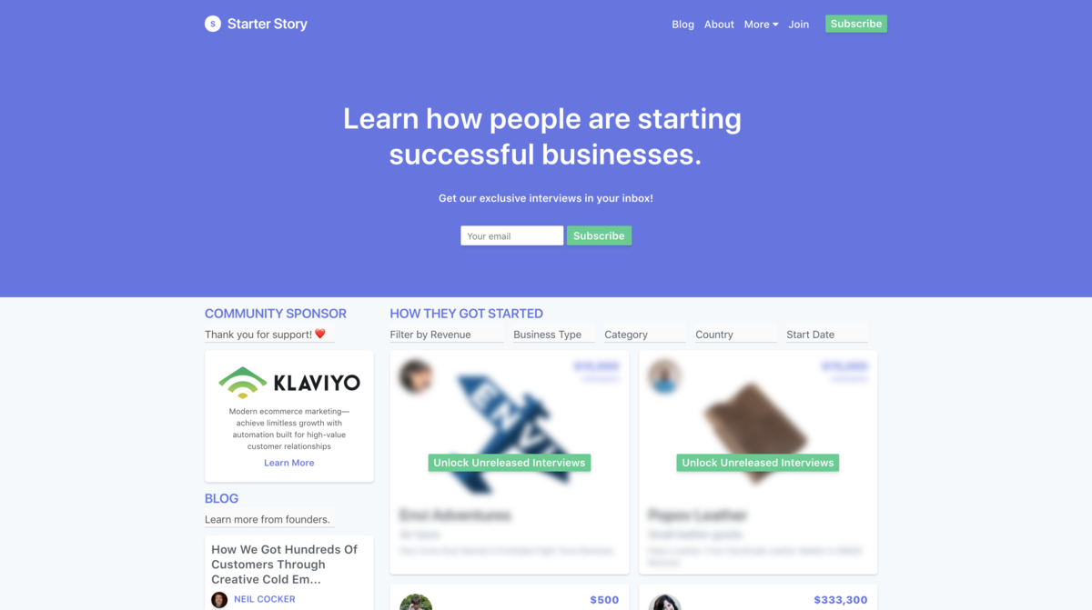 Starter Story