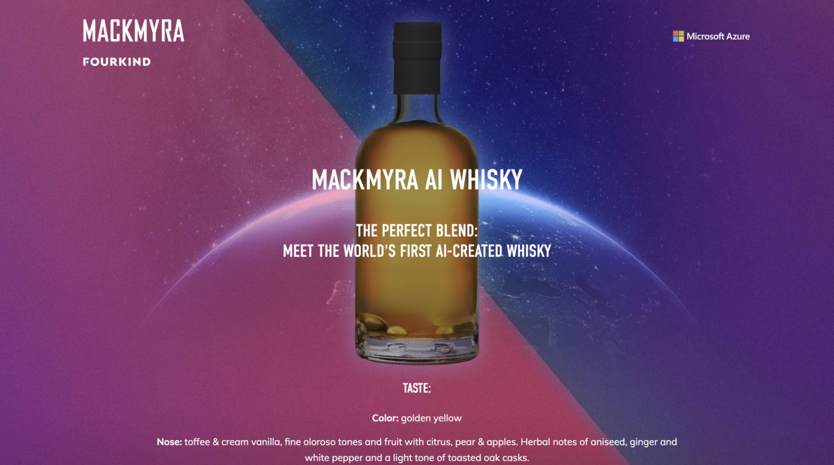 Mackmyra AI whisky